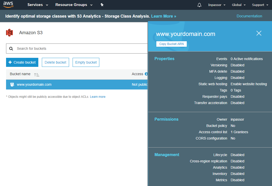 Identify optimal storage classes
