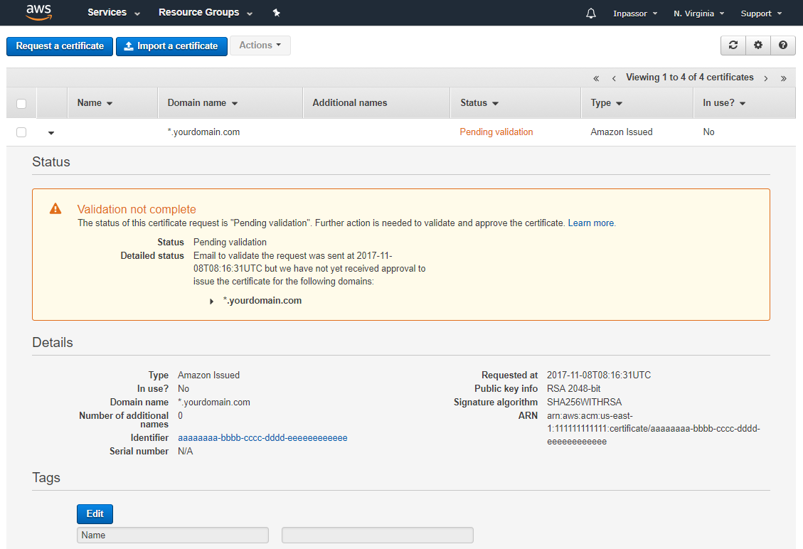Валидация не завершена