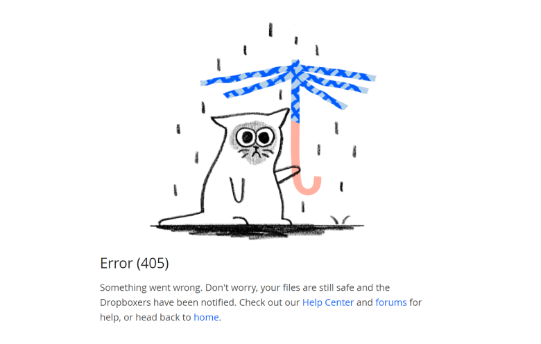 Скриншот с сайта dropbox